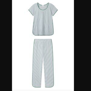 LAKE Pajamas Pima Cotton Short-Long Set